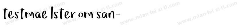 testmae lster om san字体转换